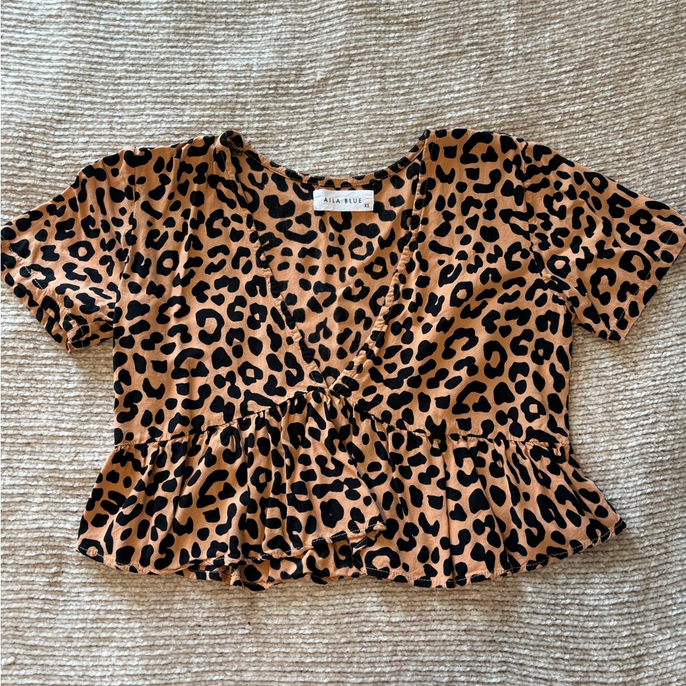 Aila Blue Cropped Top